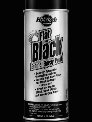Hi-Tech Flat Black – Peinture en aérosol noir mat
